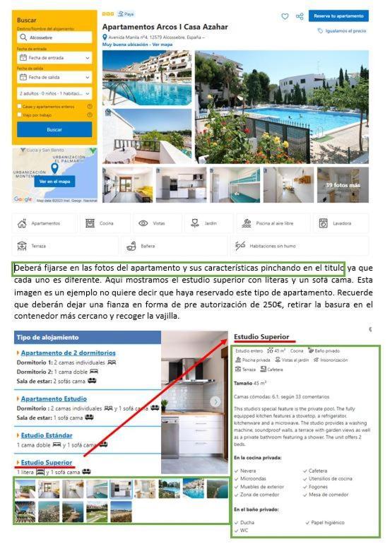 Apartamentos Arcos I Casa Azahar Alcossebre Eksteriør billede
